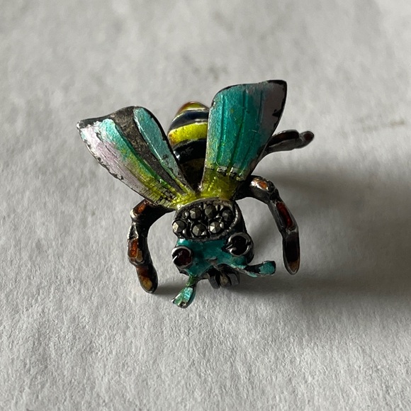 GERMANY STERLING SILVER ALICE CAVINESS BEE BROOCH/PIN - Picture 2 of 4